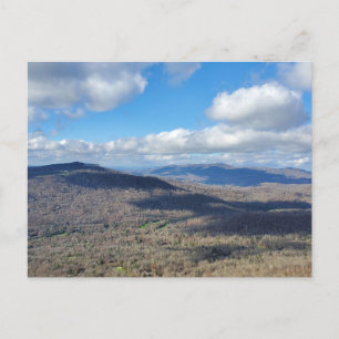 Uitzicht van Linville, NC van Grandfather Mountain Briefkaart