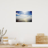 Uitzicht van Long Beach, Californië Poster (Keuken)