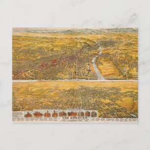 Uitzicht van Los Angeles, 1894 Briefkaart