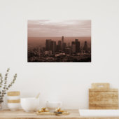 Uitzicht van Los Angeles Poster (Keuken)