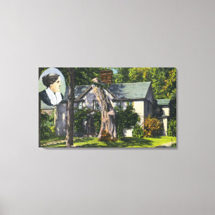 Uitzicht van Louisa May Alcott House Canvas Afdruk