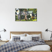 Uitzicht van Louisa May Alcott House Canvas Afdruk (Insitu (Slaapkamer))