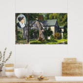 Uitzicht van Louisa May Alcott House Poster (Keuken)