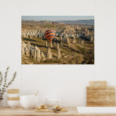 Uitzicht van luchtballonnen, Cappadocia 2 Poster (Keuken)
