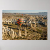 Uitzicht van luchtballonnen, Cappadocia 2 Poster (Voorkant)