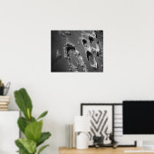 Uitzicht van Lunar Surface uit Apollo 8 Poster (Thuiskantoor)