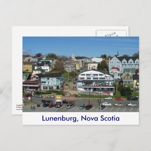 Uitzicht van Lunenburg, Nova Scotia Briefkaart (Voorkant / Achterkant)