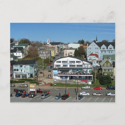 Uitzicht van Lunenburg, Nova Scotia Briefkaart (Voorkant)