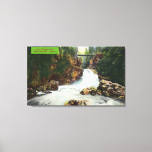 Uitzicht van Lynn Canyon-Herfsten Canvas Afdruk
