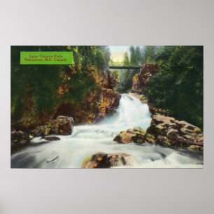 Uitzicht van Lynn Canyon-Herfsten Poster