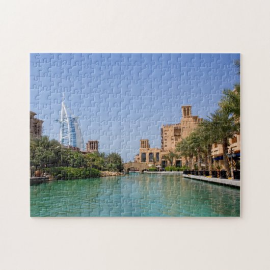 Uitzicht van Madinat Jumeirah, Dubai Legpuzzel (Horizontaal)