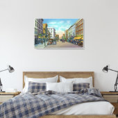 Uitzicht van Main Street 10 Canvas Afdruk (Insitu (Slaapkamer))