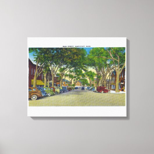 Uitzicht van Main Street 2 Canvas Afdruk (Voorkant)