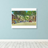 Uitzicht van Main Street 2 Canvas Afdruk (Insitu (Houten vloer))