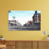 Uitzicht van Main Street Salinas, CA Canvas Afdruk (Insitu (Woonkamer))