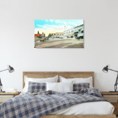 Uitzicht van Main StreetBishop, CA Canvas Afdruk (Insitu (Slaapkamer))