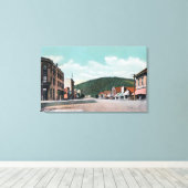 Uitzicht van Main StreetColville, WA Canvas Afdruk (Insitu (Houten vloer))