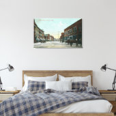 Uitzicht van Main StreetLewiston, ID Canvas Afdruk (Insitu (Slaapkamer))