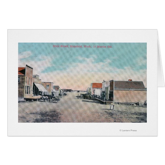 Uitzicht van Main StreetMansfield, WA (Voorkant Horizontaal)