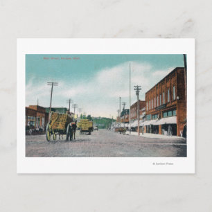 Uitzicht van Main StreetPalouse, WA Briefkaart