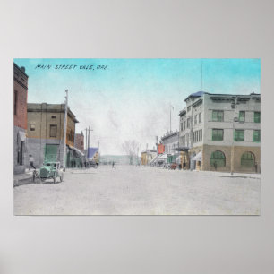 Uitzicht van Main StreetVale, OF Poster