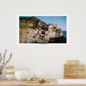 Uitzicht van Manarola Panorama Poster (Keuken)