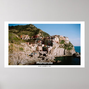 Uitzicht van Manarola Panorama Poster