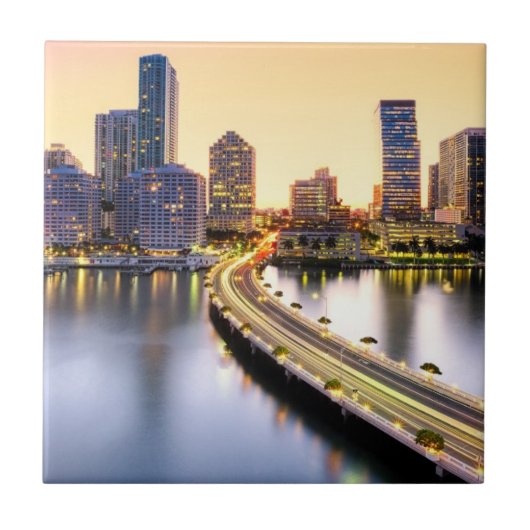 Uitzicht van Mandarijn Oriental Miami met reflecti Tegeltje (Voorkant)