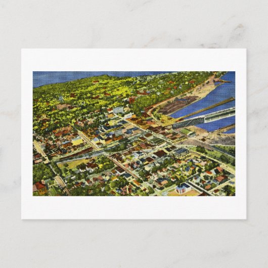 Uitzicht van Marquette, Michigan Briefkaart (Voorkant)