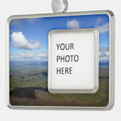 Uitzicht van Mary's Rock Verzilverd Kader Ornament (Links)