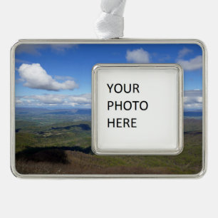 Uitzicht van Mary's Rock Verzilverd Kader Ornament