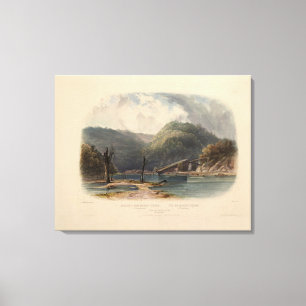Uitzicht van mauch-Brok Pennsylvania door Karl Canvas Afdruk