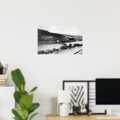 Uitzicht van Maupin, Oregon en Deschutes Poster (Thuiskantoor)