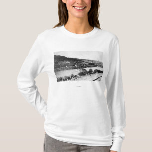 Uitzicht van Maupin, Oregon en Deschutes T-shirt