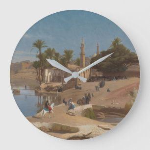 Uitzicht van Medinet El-Fayoum Grote Klok