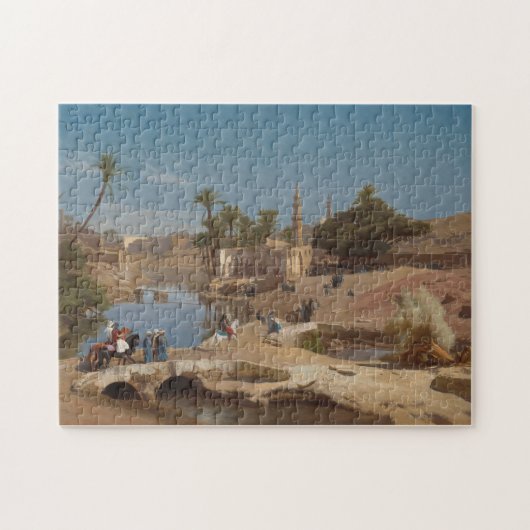 Uitzicht van Medinet El-Fayoum Legpuzzel (Horizontaal)