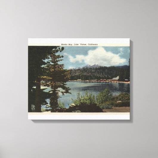 Uitzicht van Meeks Bay Canvas Afdruk (Voorkant)