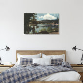 Uitzicht van Meeks Bay Canvas Afdruk (Insitu (Slaapkamer))