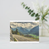 Uitzicht van Meiringen Zwitserland en de Zwitserse Briefkaart (Staand voorkant)