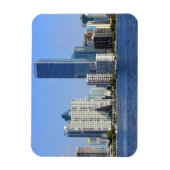 Uitzicht van Miami Skyline Magneet (Verticaal)