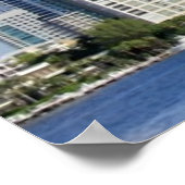 Uitzicht van Miami Skyline Poster (Hoek)