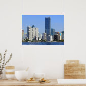 Uitzicht van Miami Skyline Poster (Keuken)