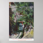 Uitzicht van Miner Exiting Tunnel Entrance to Gold Poster (Voorkant)