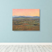 Uitzicht van Mohave Desert Canvas Afdruk (Insitu (Houten vloer))