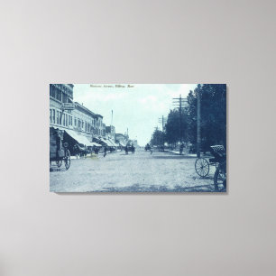 Uitzicht van Montana AvenueBillings, MT Canvas Afdruk