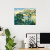 Uitzicht van Monte Carlo - Auguste Renoir Fine Art Poster (Thuiskantoor)
