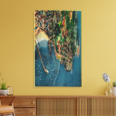 Uitzicht van Monterey en Presido Canvas Afdruk (Insitu (Woonkamer))