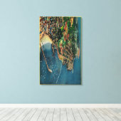 Uitzicht van Monterey en Presido Canvas Afdruk (Insitu (Houten vloer))