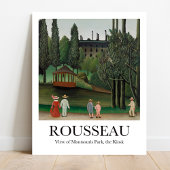 Uitzicht van Montsouris Park de Kiosk Henri Rousse Poster