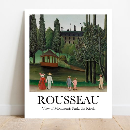 Uitzicht van Montsouris Park de Kiosk Henri Rousse Poster